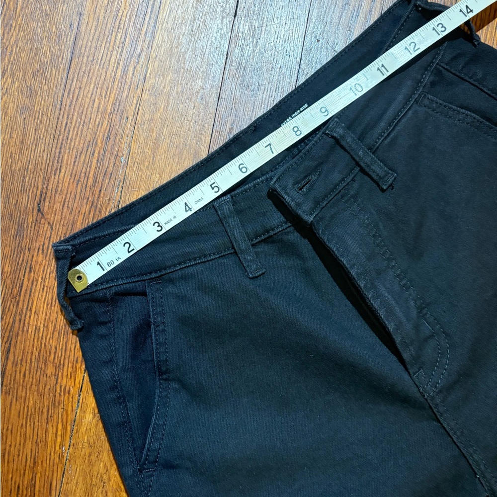 Old Navy Women’s Black Extra High Rise 360 Stretch Trouser Flare Jeans Size 6 - Picture 7 of 14